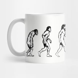 Football Evolution Quarterback American Footy Mug